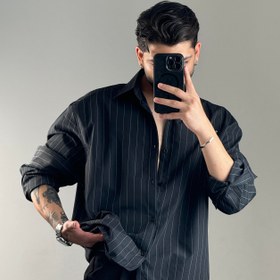 تصویر پیراهن مردانه زارا سایز ۲ ایکس ال مشکی 