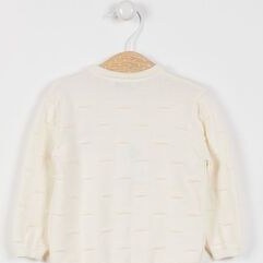 تصویر U.S. Polo Assn. پایه. ژاکت پشمی بچه کرم Polo Assn دارای مجوز 