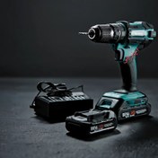 تصویر دریل شارژی ماکیتا 88 ولت دو باتری سه نظام 13 فلزی صنعتی ست کامل مدلMA344 