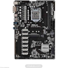 تصویر باندل مادربورد Asrock H110 Pro BTC+ 