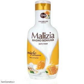 تصویر شامپو بدن حاوی رایحه زنجبیل و عسل مالیزیا مدل Malizia Bath Foam Honey And Ginger Malizia Bath Foam Honey And Ginger 1000ml