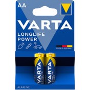 تصویر باتری قلمی وارتا مدل LONG LIFE POWER بسته دو عددی باتری وارتا