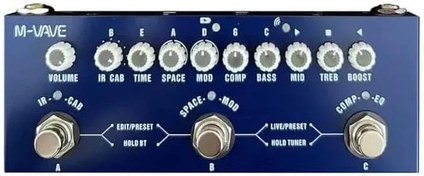 تصویر مولتی افکت بیس m vave cube baby مناسب بیس