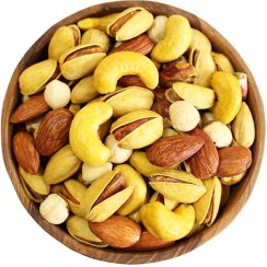 تصویر آجیل چهار مغز زعفرانی 