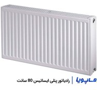 تصویر رادیاتور پنلی فولادی ایساتیس 80 سانتی‌متری مدل آفتاب Isatis Panel 80cm