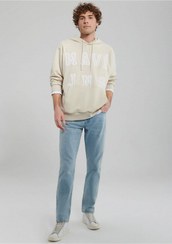 تصویر سویشرت بژ کلاهدار Jns 0s10087-70072 