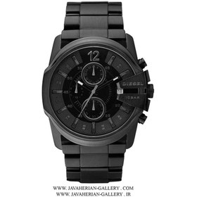 تصویر ساعت مچی مردانه دیزل مدل DZ4180 با بدنه استیل ا Diesel Men's Master Chief Stainless Steel Quartz Watch Midnight Black Diesel Men's Master Chief Stainless Steel Quartz Watch Midnight Black