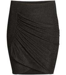 تصویر دامن لمه زنانه مشکی H&M 