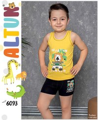 تصویر رکابی و شورت ست بچگانه پسرانه آلتون کد 6093 Altun Tank Top, Short, Set For Children's, Code 6093