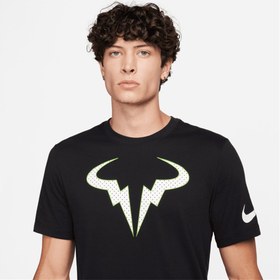 تصویر تی شرت تنیس مردانه نایک Rafa NikeCourt Dri-FIT– مشکی 