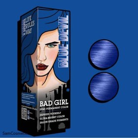 تصویر شامپو رنگ بد گرل Bad Girl رنگ آبی مدل Blue Devil حجم 150 میلی لیتر 