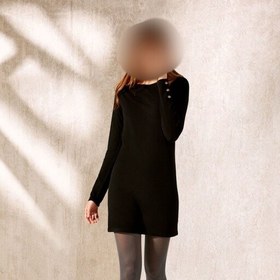 تصویر سارافون بافت زنانه برند اسمارا آلمان سایز XS رنگ مشکی 
