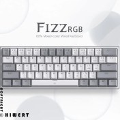 تصویر کیبورد گیمینگ مکانیکال Redragon K617 Fizz 60% با نورپردازی RGB 