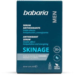 تصویر سرم مرطوب کننده و انرژی زا حاوی آنتی اکسیدان مردانه باباریا babaria مدل SKINAGE حجم 30 میل ANTIOXIDANT SERUM SKINAGE babaria 30 ml