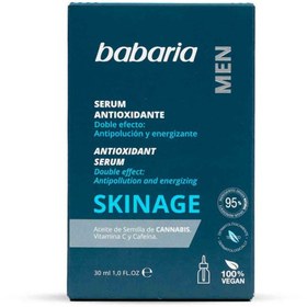 تصویر سرم مرطوب کننده و انرژی زا حاوی آنتی اکسیدان مردانه باباریا babaria مدل SKINAGE حجم 30 میل ANTIOXIDANT SERUM SKINAGE babaria 30 ml