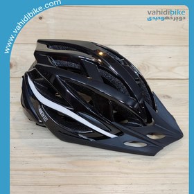 تصویر کلاه دوچرخه سواری وایب مدل Sonic رنگ مشکی سبز سایز مدیوم لارج VIBE Bicycle Helmet Sonic 55-61cm 