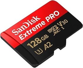 تصویر کارت حافظه microSD سن دیسک 128 گیگ مدل Extreme PRO 