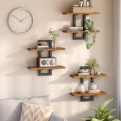 تصویر شلف چوبی دیواری کد U4 