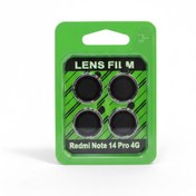 تصویر محافظ لنز دوربین Redmi Note 14 Pro 4G/5G مدل رینگی شیشه ای آلومینیومی 