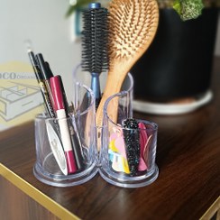 تصویر استند لوازم آرایشی براش و برس 