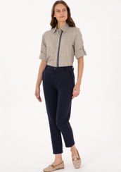 تصویر شومیز زنانه خاکی روشن یو اس پولو 