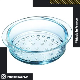 تصویر بخارپز پیرکس - بخار پز دایره ای قطر 20 سانتی فاقد درب اصل فرانسه - P03N000 - PYREX - 