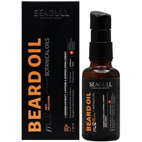 تصویر روغن تقویت کننده و نرم کننده سی گل مناسب موی صورت آقایان 30 میل Seagull Beard Oil Botanical Oils 30ml