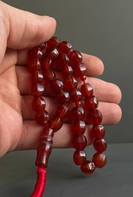 تصویر تسبیح عقیق چهار تراش 