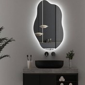 تصویر آینه سرویس‌ بهداشتی آزالیا مدل بک لایت دفرمه DF1BC4060 سایز 60*40 سانتی متر - آفتابی 