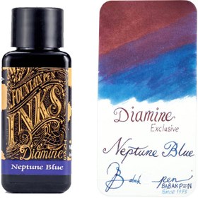 تصویر جوهر خودنویس دایامین آبی نپتون DIAMINE INK Neptune blue 