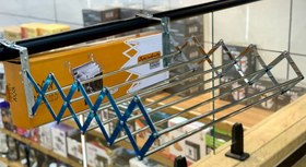 تصویر بند رخت دیواری تاشو استیل 