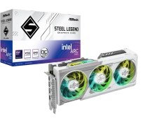 تصویر کارت گرافیک ازراک مدل Intel Arc B580 Steel Legend OC حافظه 12 گیگابایت Asrock Intel Arc B580 Steel Legend 12GB OC Graphics Card