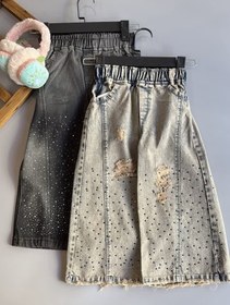 تصویر شلوار جین نگینی 