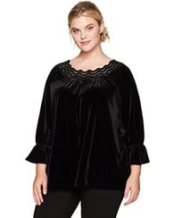 تصویر بلوز مخمل کار شده شیک rafaella 