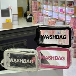 تصویر واش بگ شفاف سایز متوسط WASH BAG 