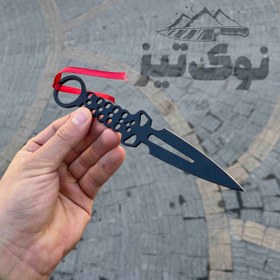 تصویر چاقوی پرتابی ۳ عددی نینجا با غلاف 