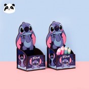 تصویر جاقلمی/جامدادی رومیزی چوبی طرح استیچ 