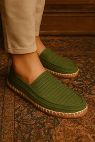 تصویر گیوه دور کنفی سبز 