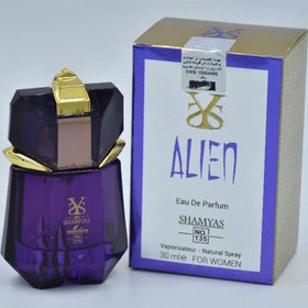 تصویر ادو پرفیوم زنانه شمیاس مدل ALIEN حجم 30 میل Shamyas ALIEN women's pocket perfume 30 ml