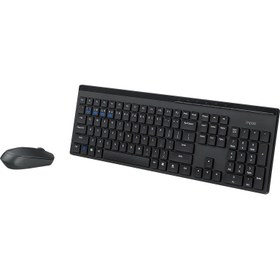 تصویر کیبورد و موس بی سیم رپو مدل 8110M Rapoo 8110M Wireless Keyboard and Mouse