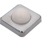 تصویر ضربه گیر پشت درب مربع نقره ای ایرانی 