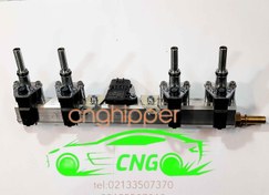 تصویر ریل CNG آریسان ۲ ایران خودرو با سنسور MAP اصلی 