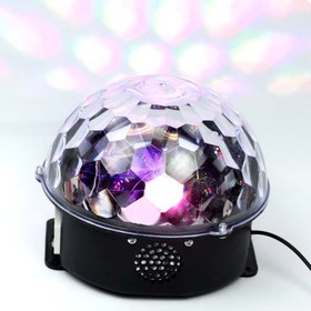 تصویر اسپیکر و رقص نور نیم کره MAGIC BALL LiGHT LED اسپیکر و رقص نور نیم کره MAGIC BALL LiGHT LED