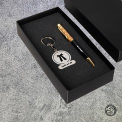 تصویر پکیج کادویی خودکار و جاکلیدی وکیل مدل دلورا 