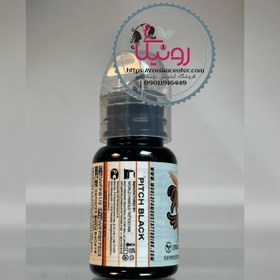 تصویر رنگ تاتوی وردفیمس پیچ بلک Tattoo ink world famous pitch black 