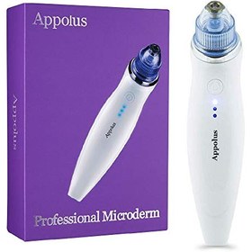 تصویر دستگاه میکرودرم ابریژن آپولوس - دستگاه میکرودرم ابریژن ممتاز برای پوستی درخشان و بی عیب - 2 نکته الماس - 5 سر - رفع کننده لک های سر سیاه - کاهش دهنده افتادگی خطوط منافذ چین و چروک - ارسال از امازون 30 روز کاری 