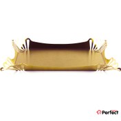 تصویر سینی استیل باقلوا خوری 4 گل طلایی Perfect home کد 4-G9282 