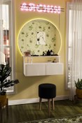 تصویر میز آرایش دیواری مدل آشا Asha wall-mounted makeup vanity