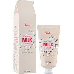 تصویر کرم روشن کننده شیر پرتی (اصل) مدل Prreti pure white milk cream حجم ۵۰ میل Prreti pure white milk cream