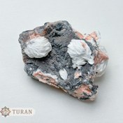 تصویر سنگ باریت توپی سفید رنگ طبیعی و کلکسیونی 159 گرم 